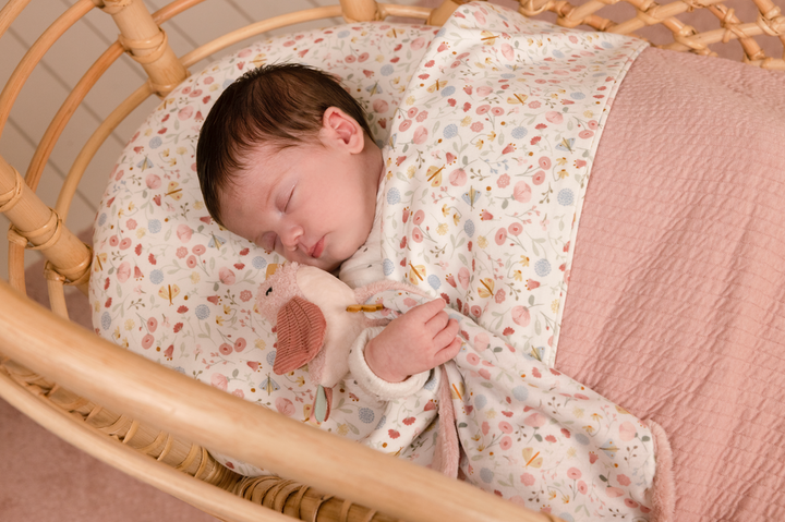 LITTLE DUTCH. Σεντόνι για λίκνο Flowers & Butterflies 100 x 70 LD10221450 - Image 2