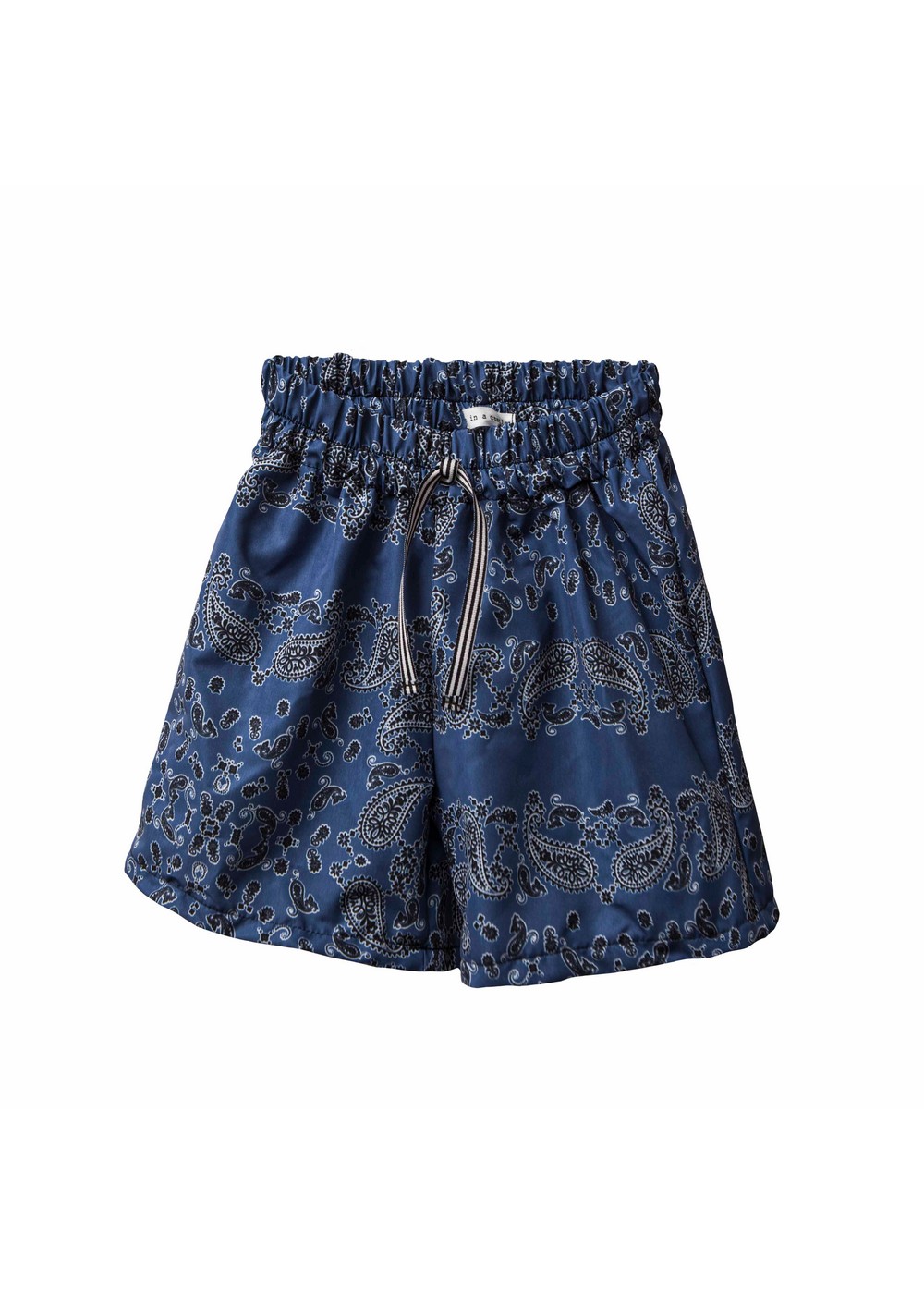 Μαγιό βερμούδα μπλε με πριντ Two in a Castle (T5494)