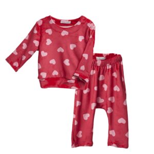 Two In A Castle Βελουτέ Σετ Καρδιές (T5590)