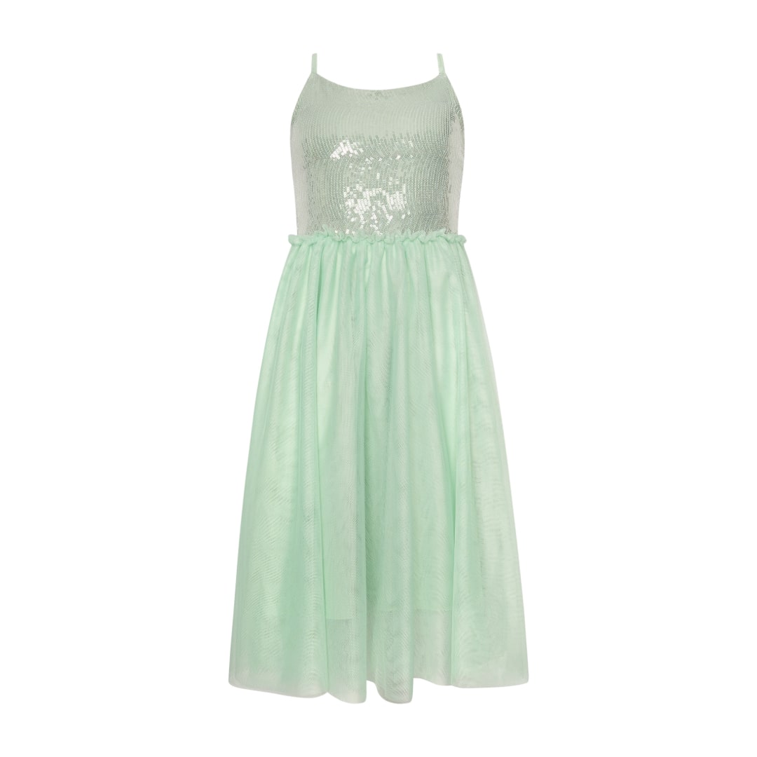 Παιδικό Τούλινο Φόρεμα Peppermint Glam Μέντα – Two In a castle T6083
