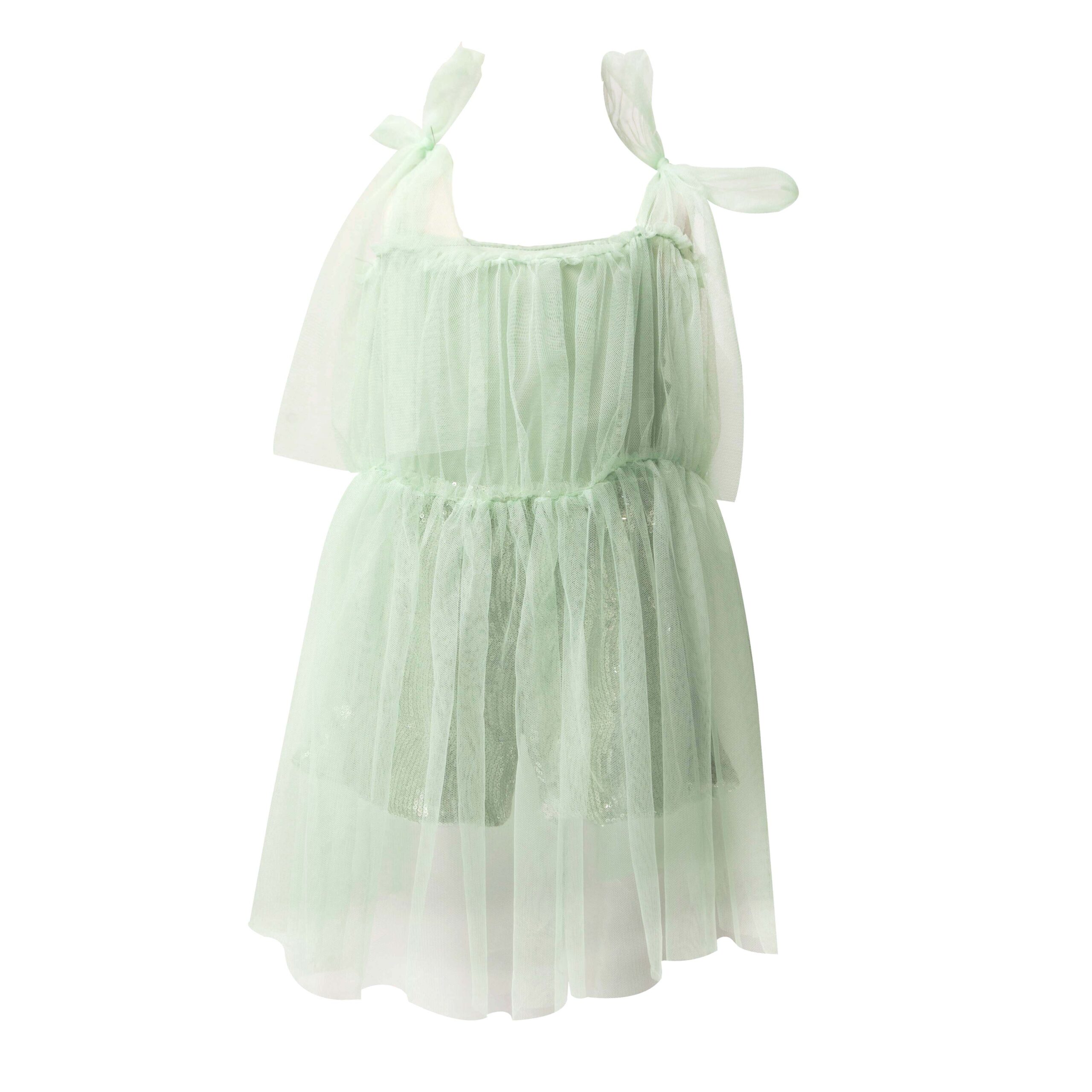 Σετ με κορμάκι, σορτς με παγιέτα & τούλι T6084 - Image 2