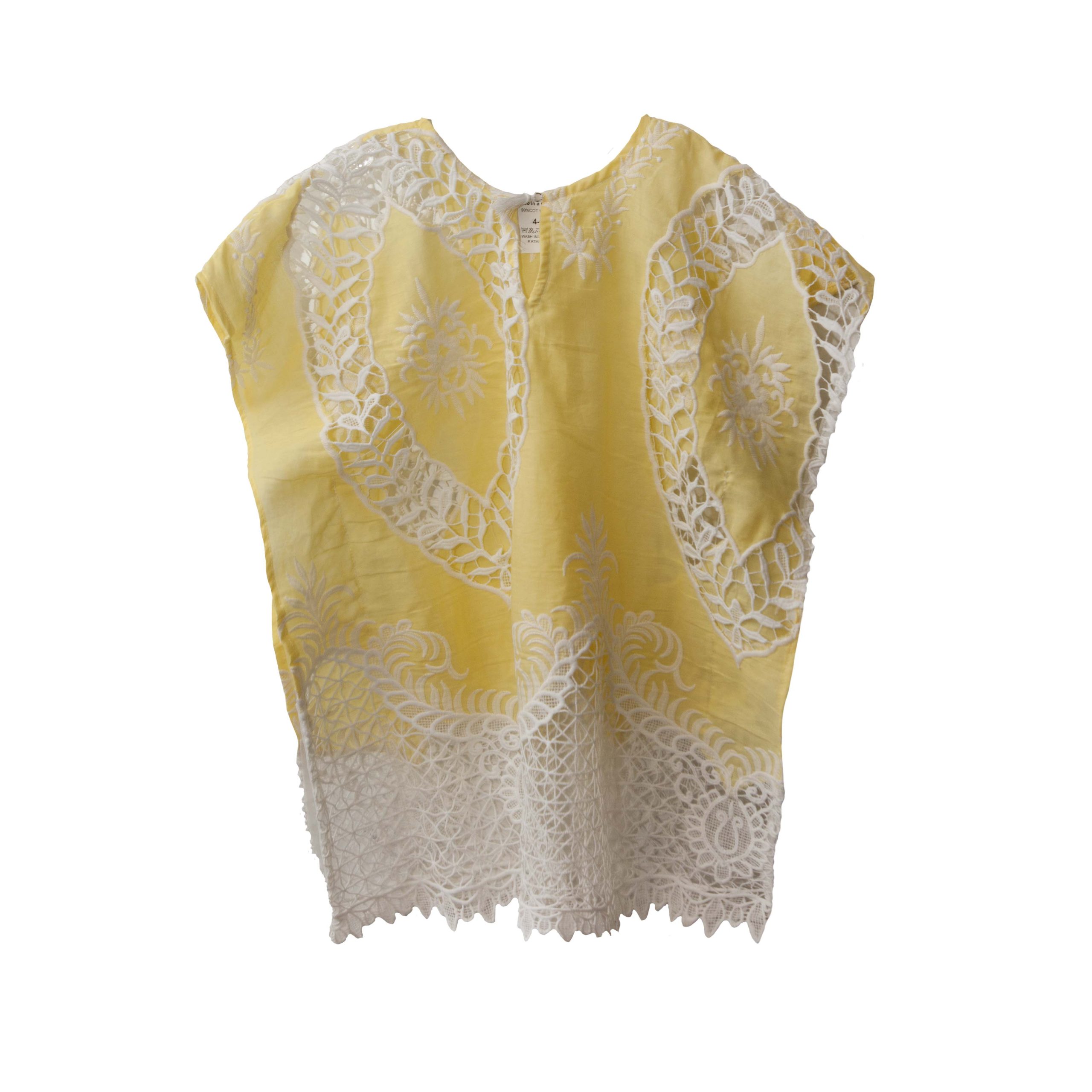 Καφτάνι Κεντημένο Κίτρινο Two in a castle T6220 - Image 4