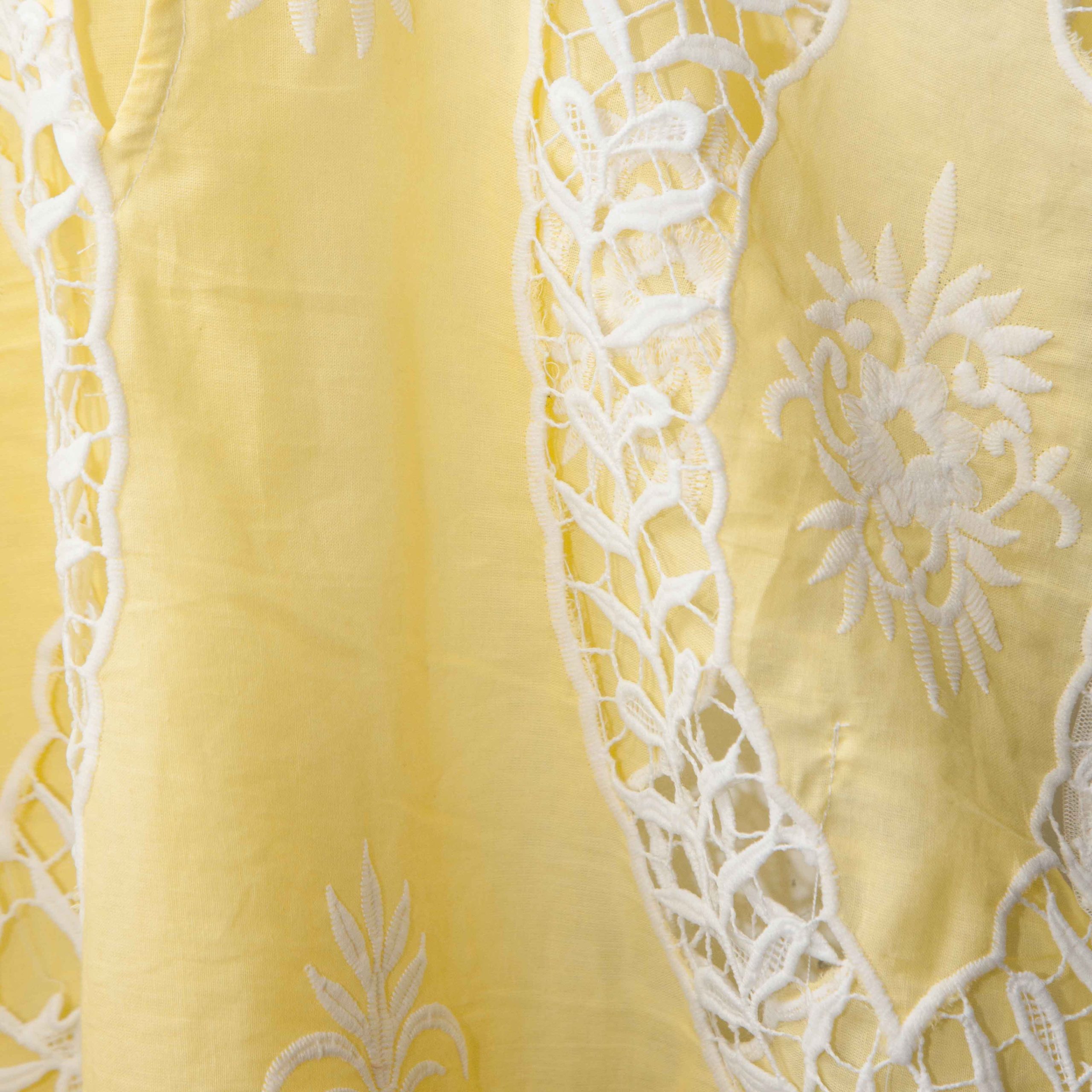 Καφτάνι Κεντημένο Κίτρινο Two in a castle T6220 - Image 5