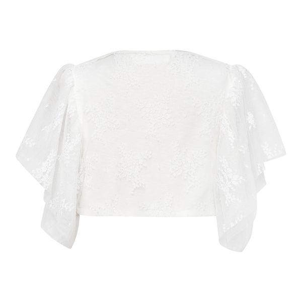 T6252 Whipped Cream Ζακέτα Με Δαντέλα