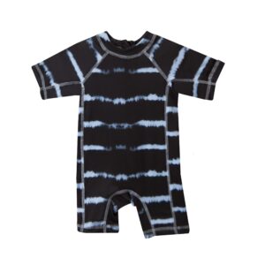 Electric Waves Ολόσωμο κοντομάνικο μαγιό / Two in a castle T6486