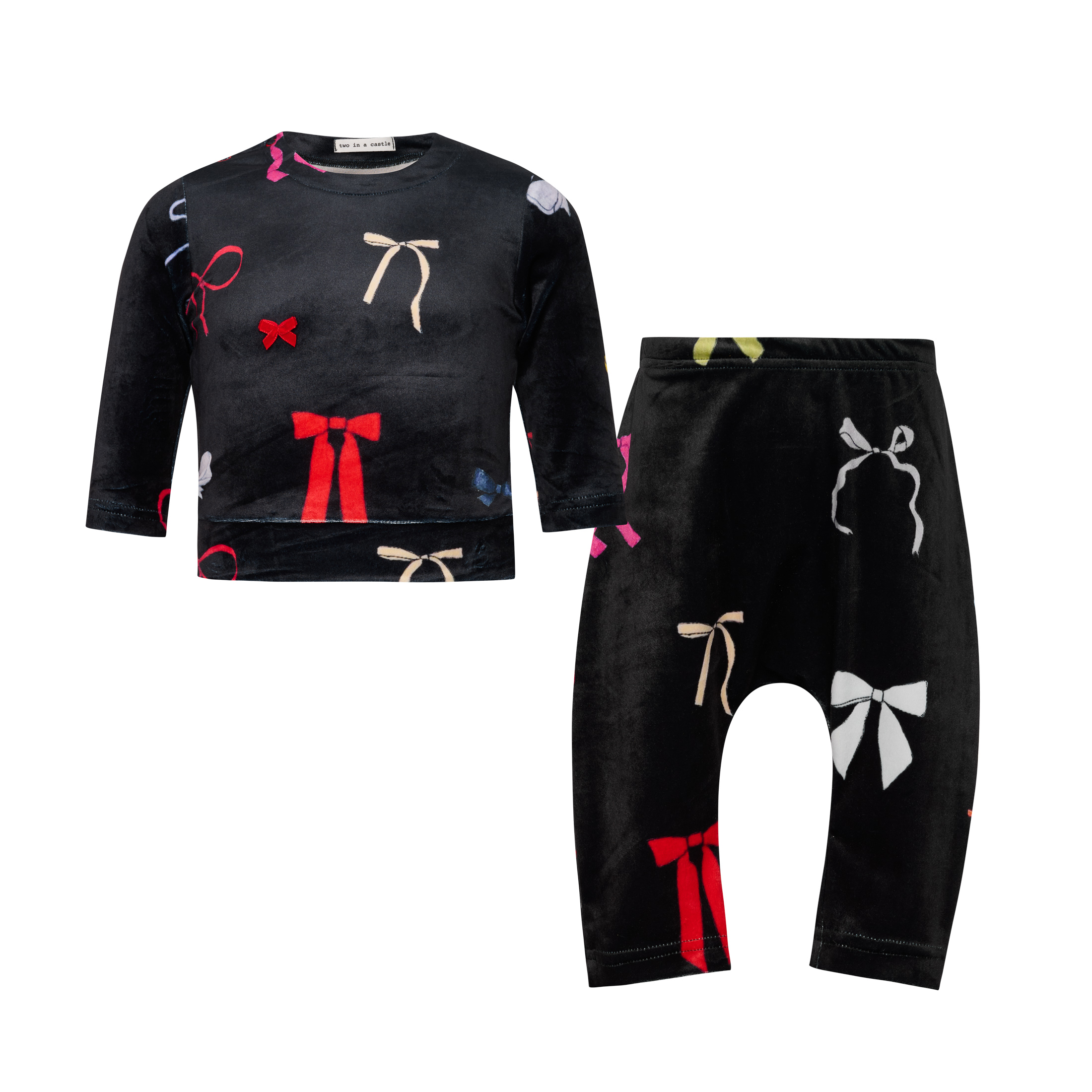 Two in a castle - Βελούδινο Σετ Bebe (T6563)