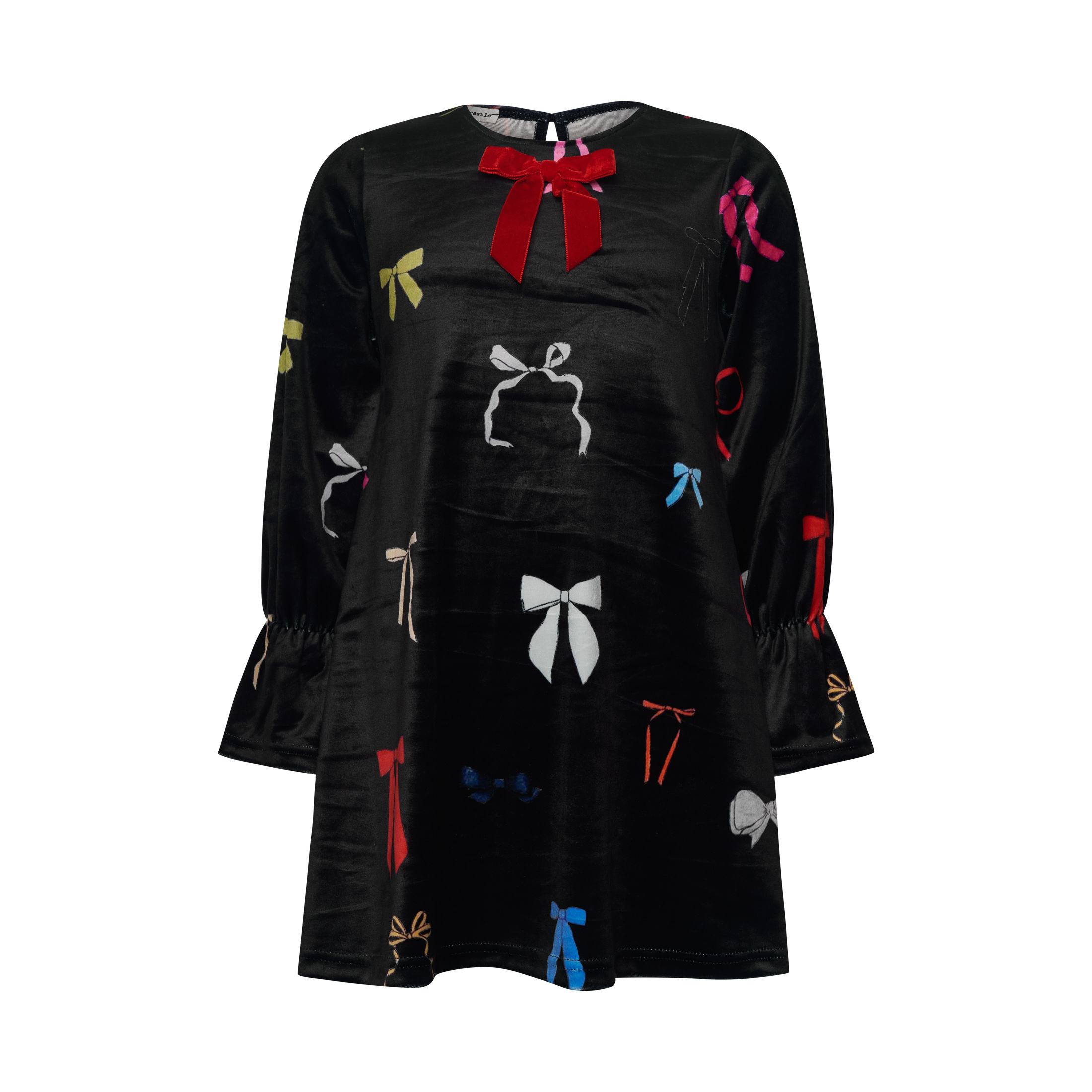 Two in a castle - Velvet Φόρεμα Μαύρο (T6564)