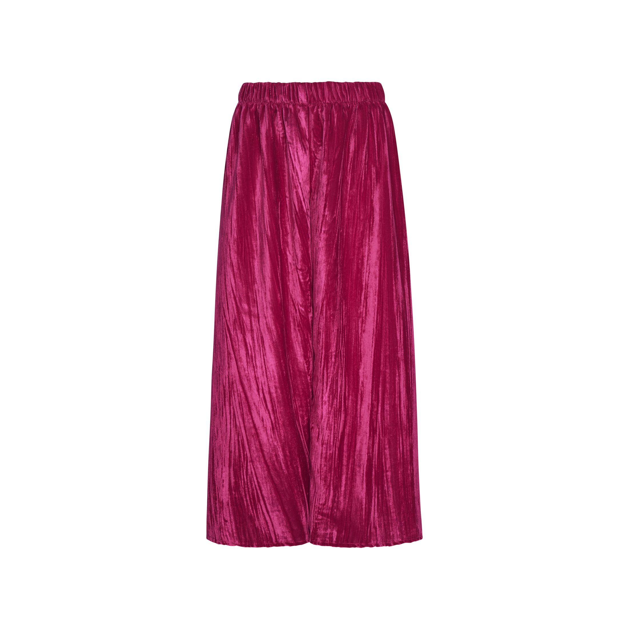 Two in a castle - Σετ Βελουτέ Φόρμες Τοπ & Παντελόνι Wide Leg (T6657) - Image 2