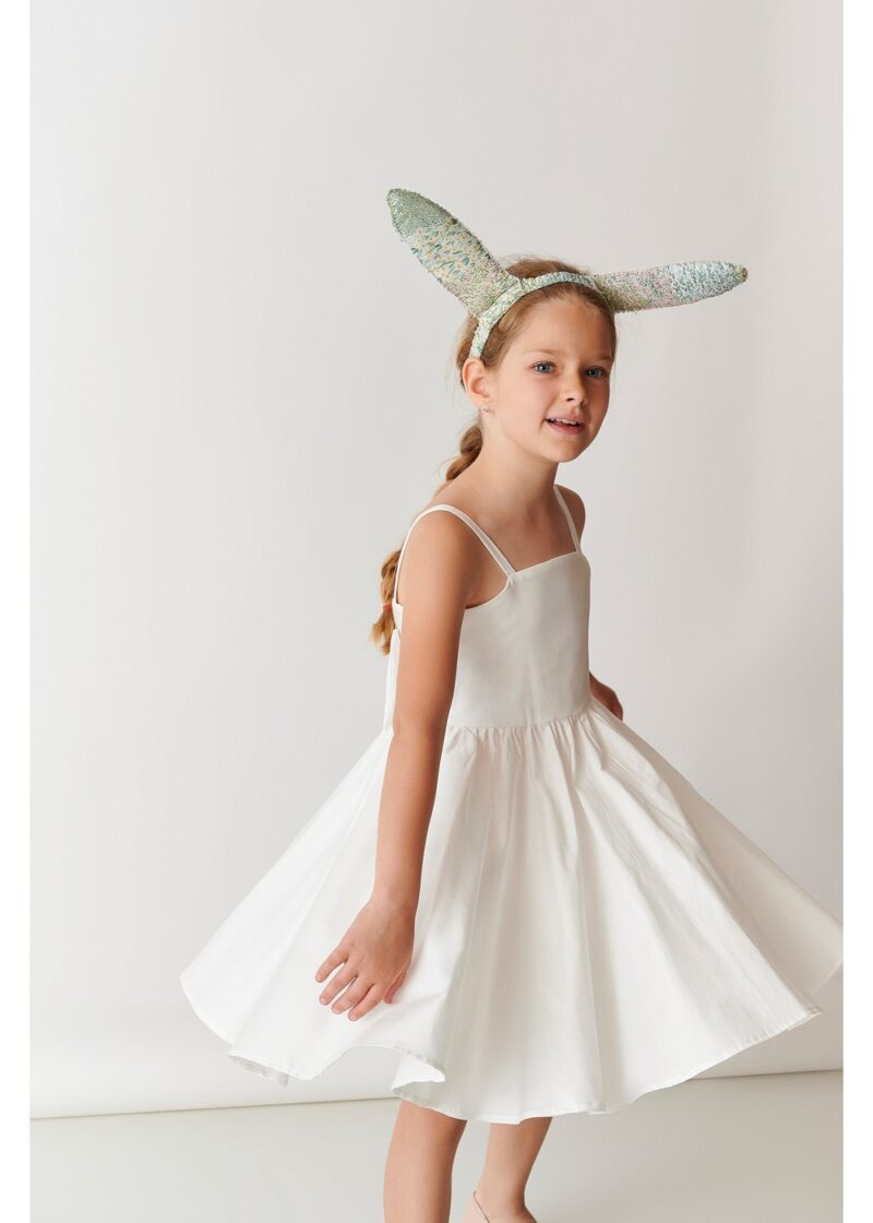 Φόρεμα με φιόγκο στην πλάτη Two in a Castle (T5178) Άσπρο - Image 2