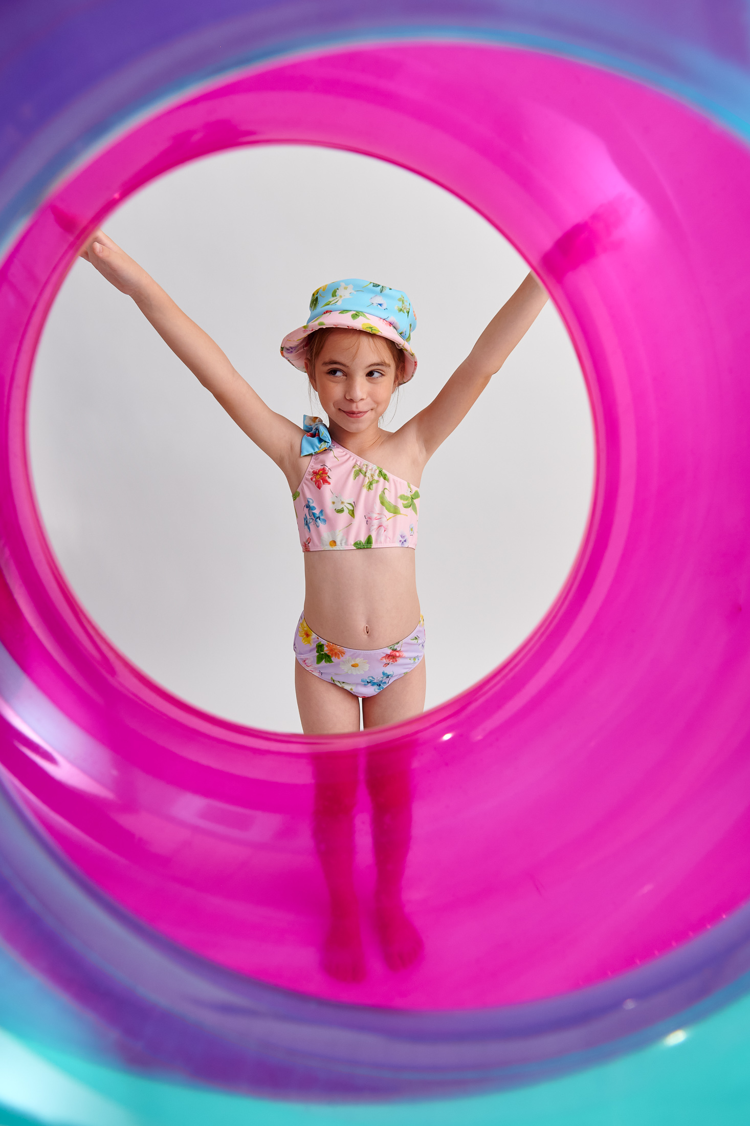 Two in a Castle παιδικό μαγιό μπικίνι φλοράλ T6442 - Image 2