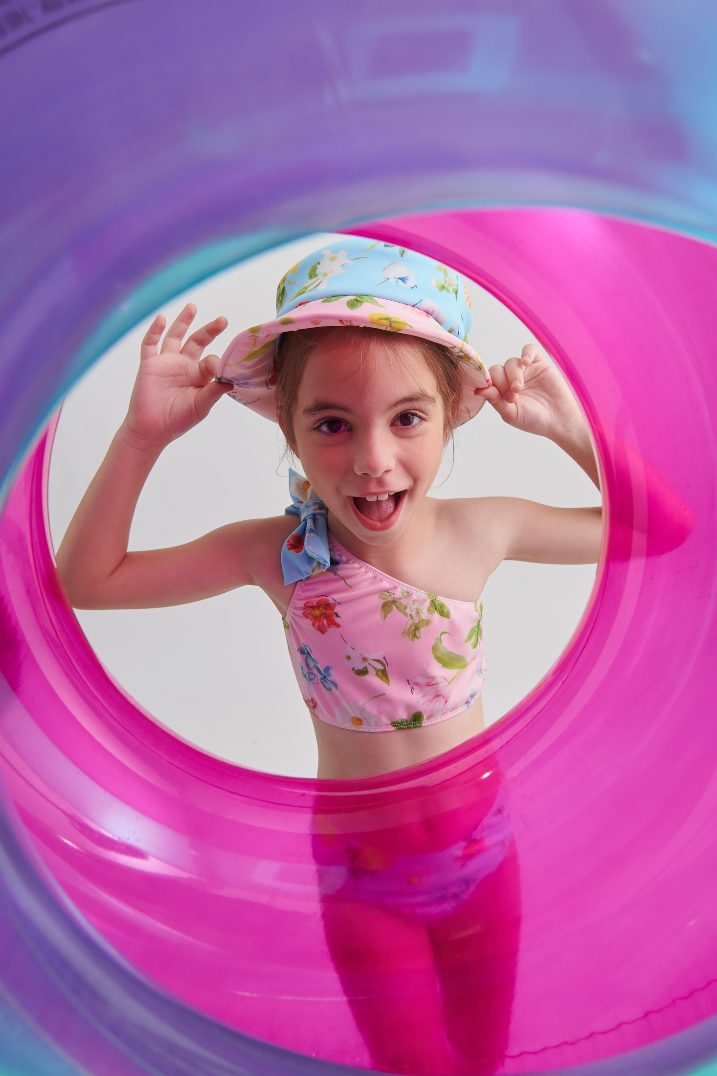 Two in a Castle παιδικό μαγιό μπικίνι φλοράλ T6442 - Image 3