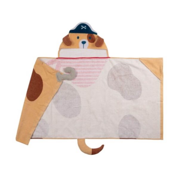 Πετσέτα θαλάσσης με κουκούλα Pirate Dog – Stephen Joseph - Image 4