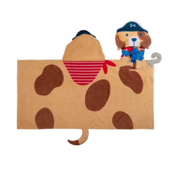 Πετσέτα θαλάσσης με κουκούλα Pirate Dog – Stephen Joseph - Image 2