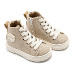 Δετό Μποτάκι Sneaker με Φερμουάρ στο Πλάι EXC5301