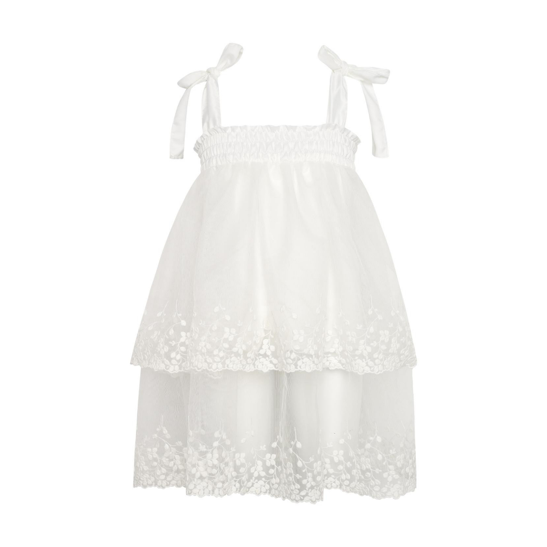 Two in a Castle φόρεμα λευκό T5181