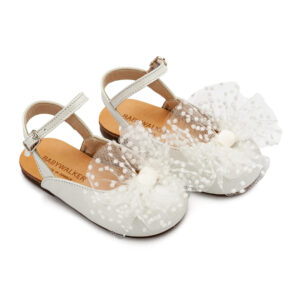 Γαλλικό Σαμπό με Χειροποίητο Τούλινο Φιόγκο BW4859 - IVORY