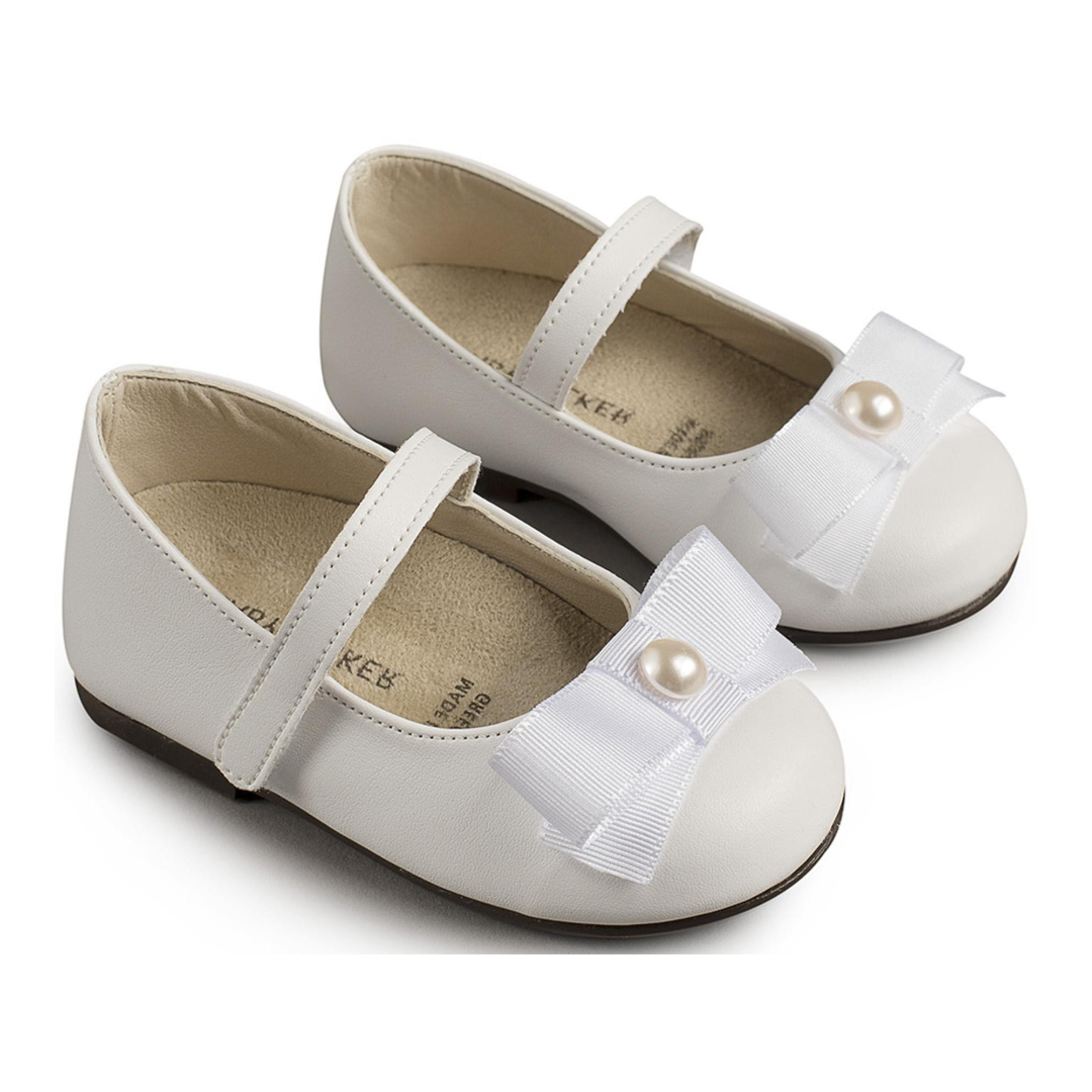 Γοβάκι Μονή Μπαρέτα με Φιόγκο BS3500 Λευκό