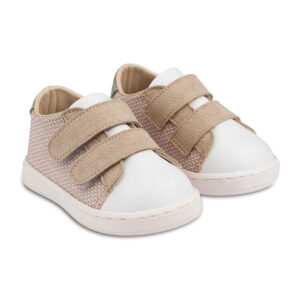 Sneakers Διπλή Μπαρέτα Χρατς PRI2104 Μπεζ Λευκό