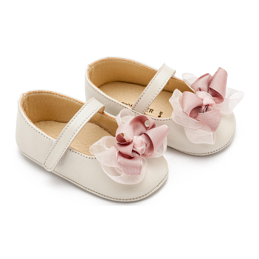 Γοβάκι Μονή Μπαρέτα με Υφασμάτινο Χειροποίητο Φιογκάκι