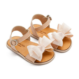 Πέδιλο με Υφασμάτινο Φιόγκο BS3592 Nude