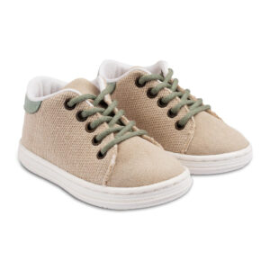 Δετό Δίχρωμο Σνίκερ BS3073 Μπεζ Μέντα