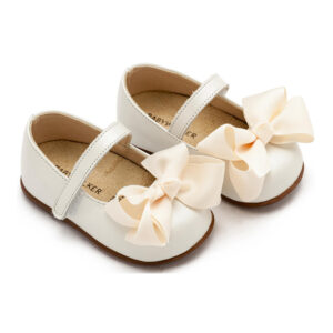 Γοβάκι Μονή Μπαρέτα με Φιόγκο PRI2631 Εκρού