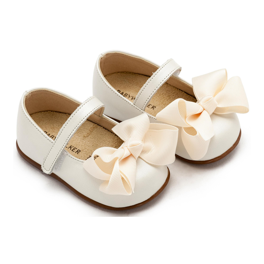 Γοβάκι Μονή Μπαρέτα με Φιόγκο PRI2631 Εκρού