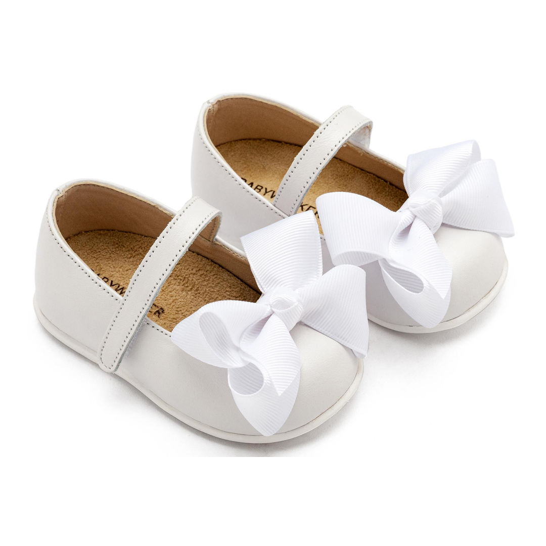 Γοβάκι Μονή Μπαρέτα με Φιόγκο PRI2631 Λευκό