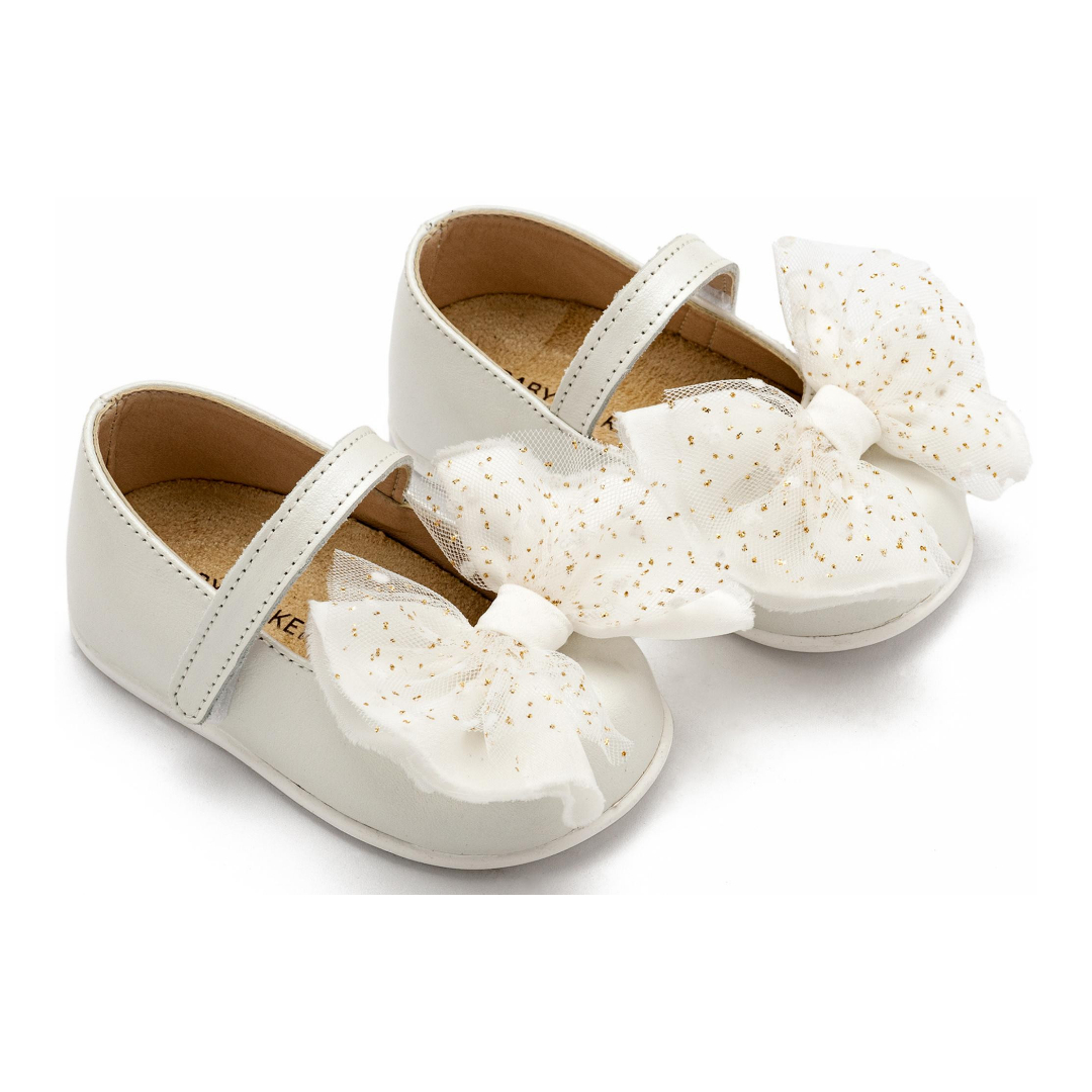 Γοβάκι Μονή Μπαρέτα με Φιόγκο PRI2638 Εκρού