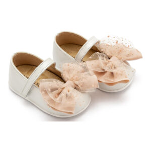 Γοβάκι Μονή Μπαρέτα με Φιόγκο PRI2638 Εκρού Νουντ