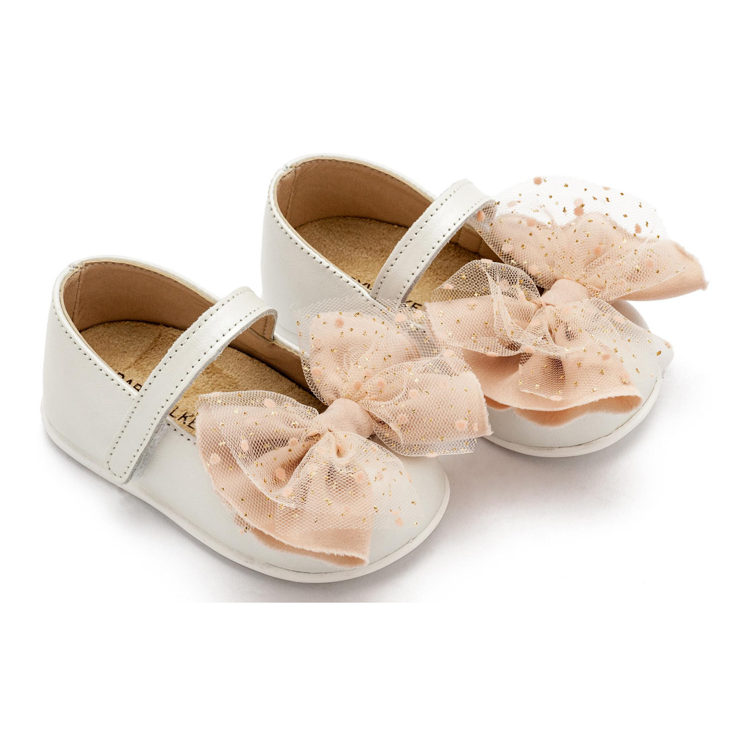 Γοβάκι Μονή Μπαρέτα με Φιόγκο PRI2638 Εκρού Νουντ