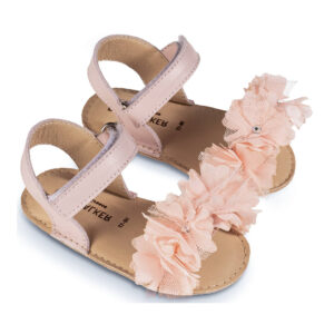 Πέδιλο με Chiffon Λουλούδια MI1633 Ροζ