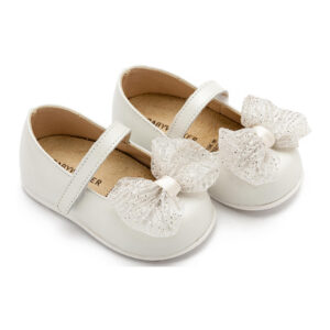 Γοβάκι Μονή Μπαρέτα με Φιόγκο PRI2639 Εκρού