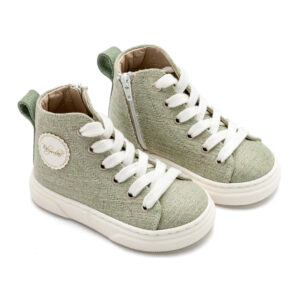 Δετό Μποτάκι Sneaker με Φερμουάρ στο Πλάι EXC5301