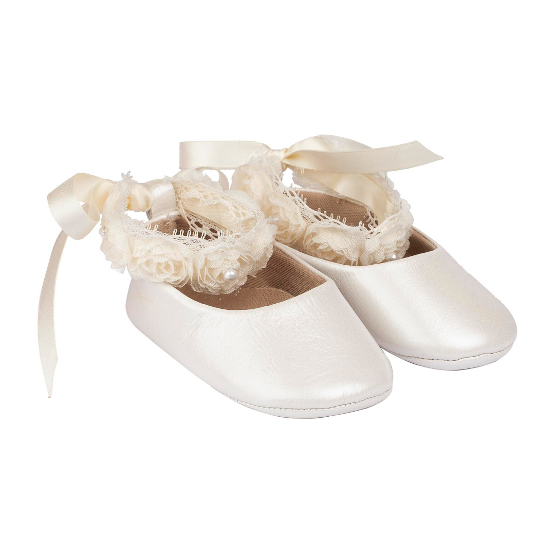 Μπαλαρινα με Δέσιμο στον Αστραγαλο MI1506 Εκρού