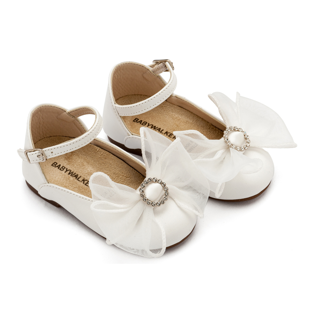 Γαλλικό Γοβάκι με Φιόγκο BS3590 Λευκό