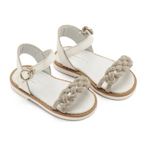 Δερμάτινο Σανδάλι GR0101 Λευκό