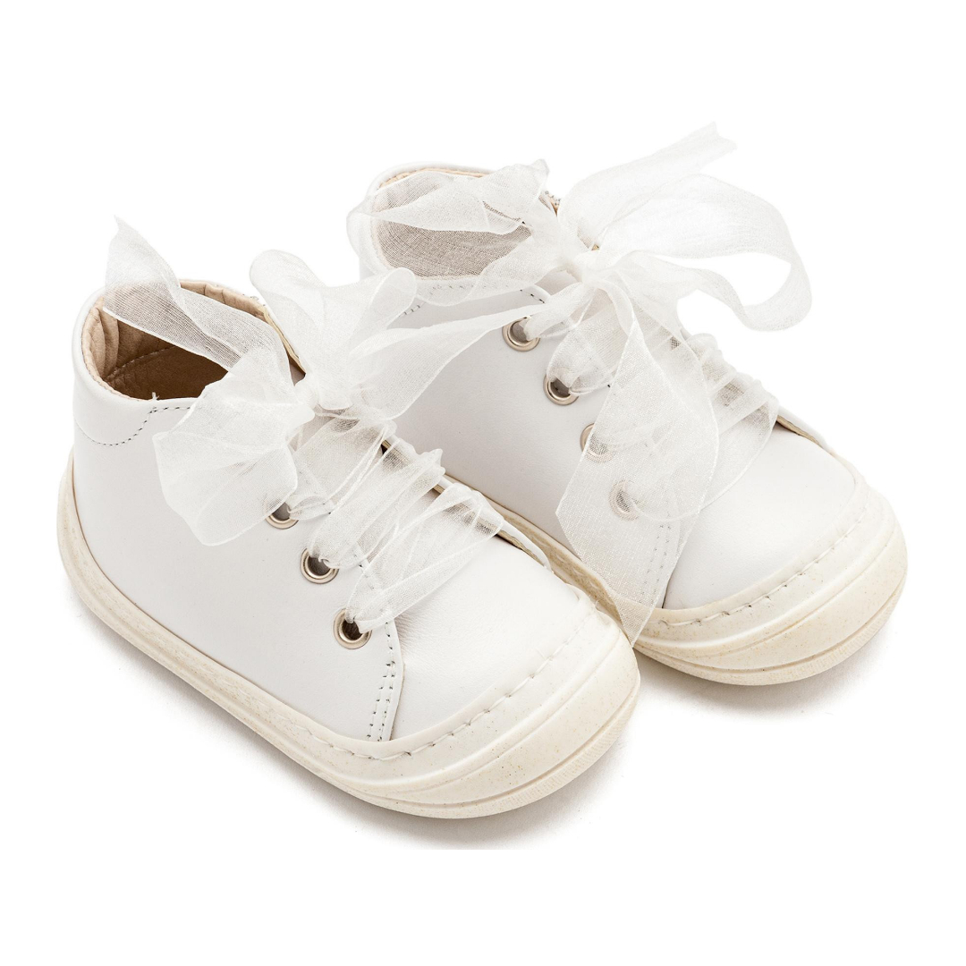 Σνίκερ με Κορδέλα PRI2644 Λευκό