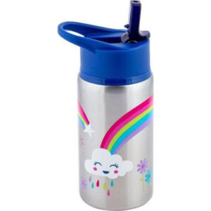 Stephen Joseph Ανοξείδωτο Παγούρι με Καλαμάκι Rainbow 532ml SJ117518