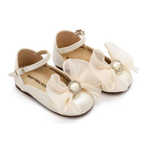 Γαλλικό Γοβάκι με Φιόγκο BS3590 Εκρού