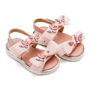 Πέδιλο με Φίογκους και Πεταλούδες LU6119 Ροζ