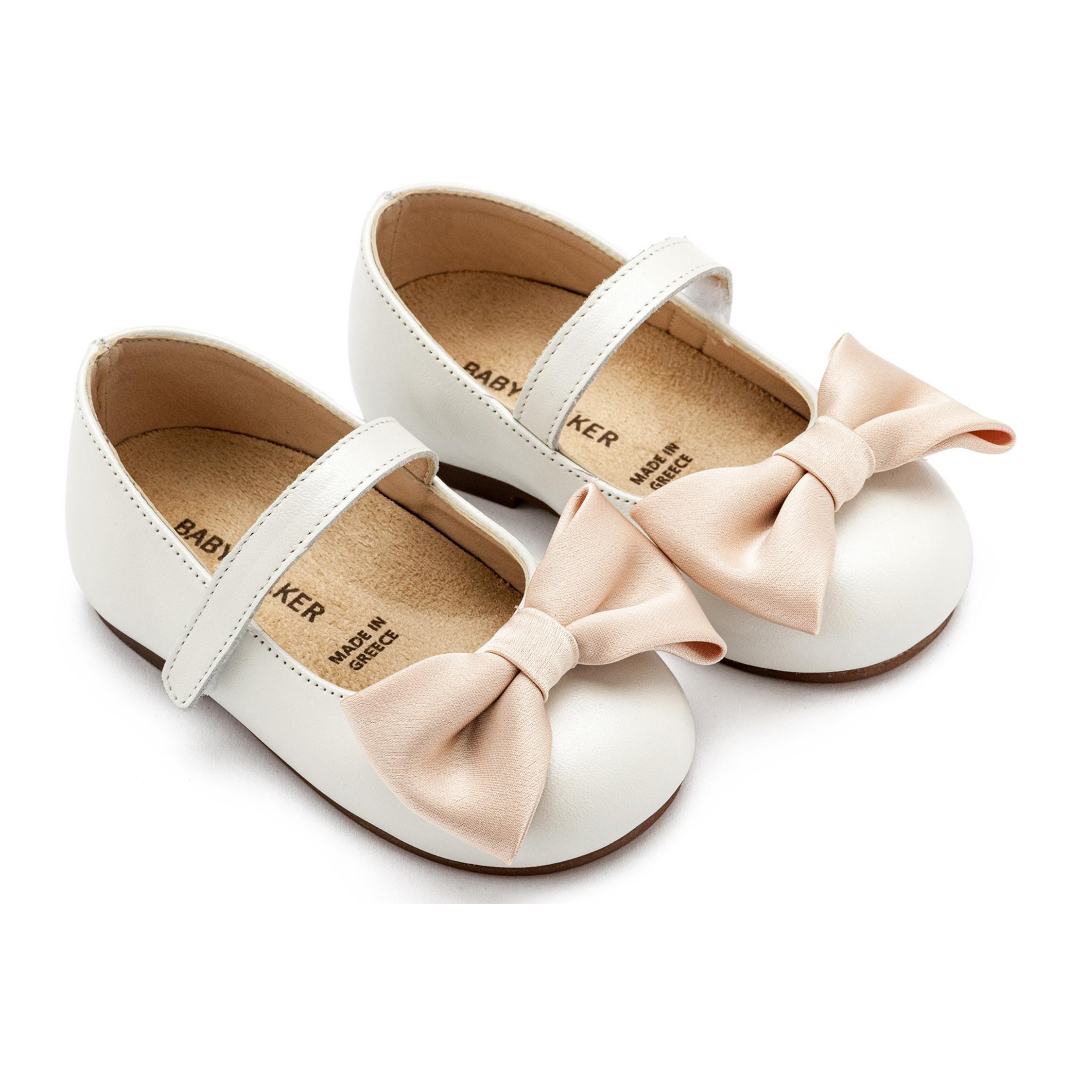 Γοβάκι Μονή Μπαρέτα Χρατς με Φιογκάκι BW4865 Εκρού