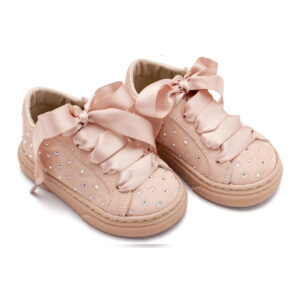 Σνίκερ Suede με Στρας LU6115 Νουντ