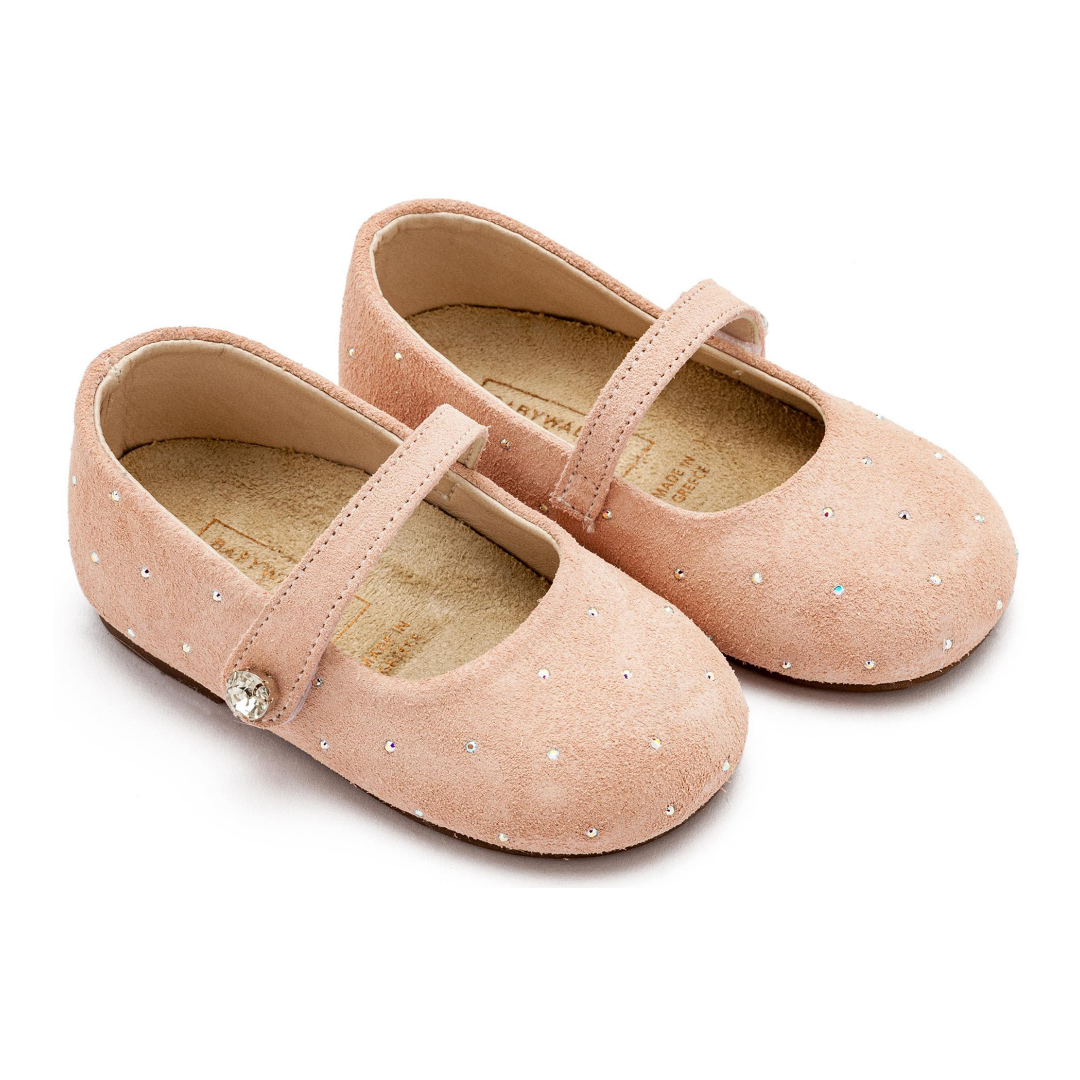 Γοβάκι Suede με Στρας LU6009 Νουντ