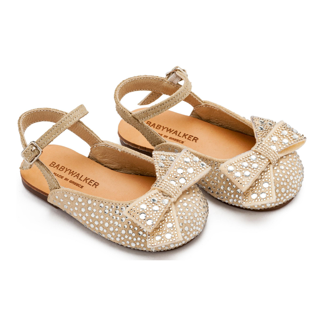 Σαμπό Διακοσμημένο Ολόγυρα με Στρας και Φιόγκο EXC5872-BEIGE