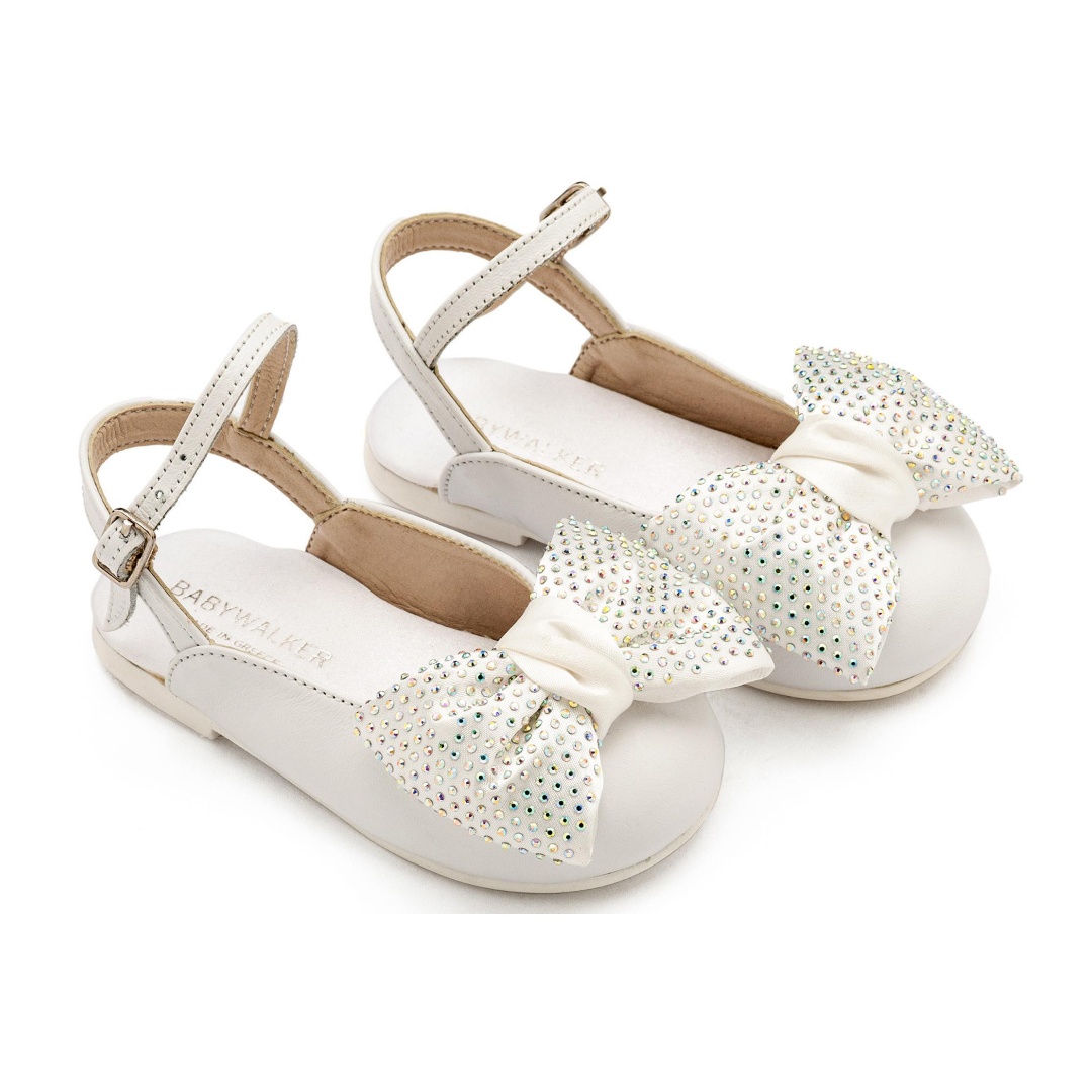 Γαλλικό Σαμπό με Μεγάλο Φιόγκο Στρας EXC5869 Λευκό