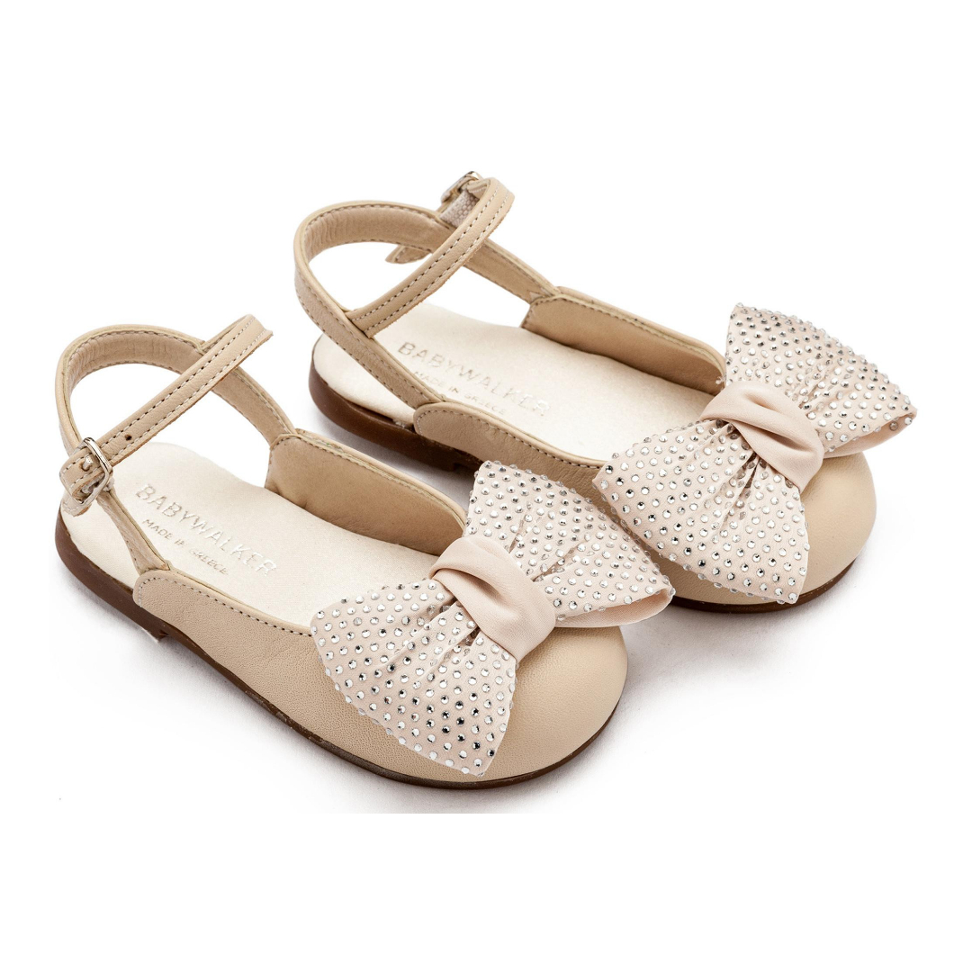 Γαλλικό Σαμπό με Μεγάλο Φιόγκο Στρας EXC5869 Εκρού