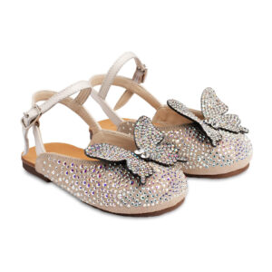 Σαμπό Διακοσμημένο Ολόγυρα με Στρας και Πεταλούδα EXC5857-IVORY