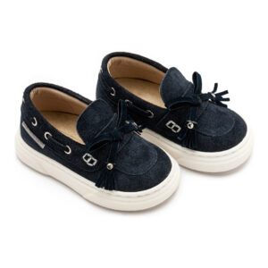 Loafer με Κρόσια και Φιογκάκι EXC5295 Μπλε