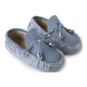 Καστόρινο Δετό Μοκασίνι BW4139 Σιέλ